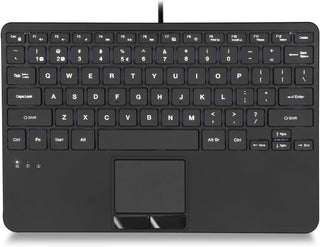 Perixx PERIBOARD-425 US Mini Teclado USB con Cable con Touchpad, Te...