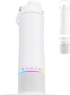 KAKULO Botella de agua con altavoz Bluetooth portátil, botellas de...