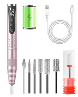 Makartt - Taladro de uñas inalámbrico para principiantes: lima elec...