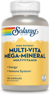 SOLARAY Multi-Vita Mega-Minerales Cápsulas Multivitamínicas | 120 u...