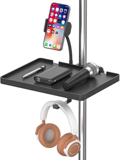 Chunxiao Bandeja funcional para micrófono con soporte ajustable par...