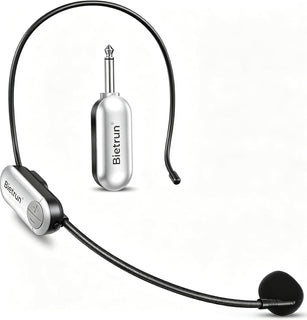 Bietrun Micrófono Inalámbrico UHF con Auriculares, Alcance de 165 p...