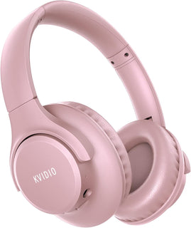 KVIDIO Auriculares Bluetooth sobre la oreja, 65 horas de reproducci...