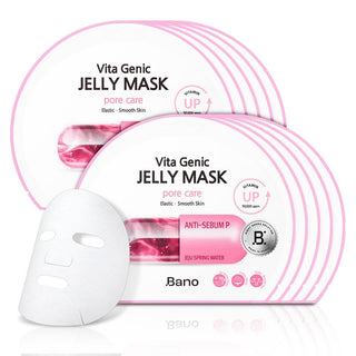 Bano Vita Genic Jelly Face Pore Care Mask 10EA - Mascarilla hidrata...