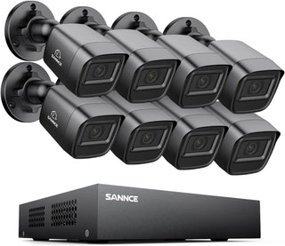 SANNCE Sistema de cámara de seguridad 1080P 8CH H.264+ 1080N DVR de...