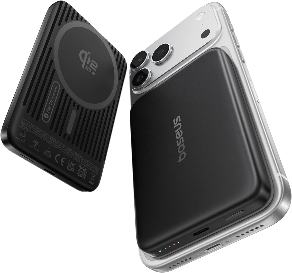 Baseus Picogo AM71 Ultra Slim 10000mAh Qi2.2 Power Bank, cargador p...
