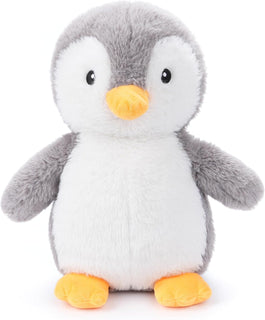 WEIGEDU Peluche de pingüino rey con ojos bordados, juguetes de pelu...