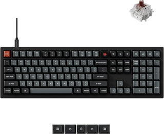 Keychron V6 - Teclado mecánico con cable de tamaño completo 8K con...