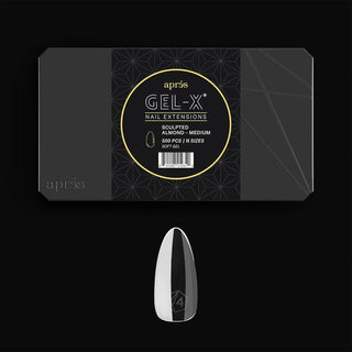 Aprés Gel-X® Caja de puntas de uñas | Almendra esculpida | 500 punt...