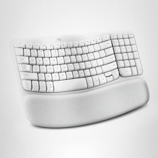 Logitech Wave Keys para Mac, Teclado Inalámbrico Ergonómico con Rep...