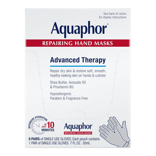 Aquaphor Mascarillas reparadoras de manos, guantes hidratantes para...
