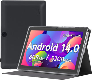 Vyrolinia Andriod Tablet de 7 pulgadas con funda protectora, RAM 8...