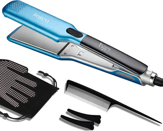 FOSUYI Plancha de pelo profesional, plancha plana de alta temperatu...