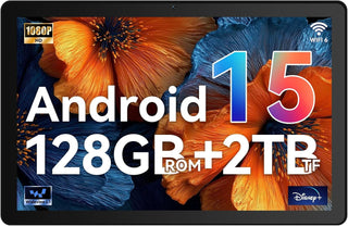Tableta, tableta de 10 pulgadas Android 15 con procesador Octa-core...
