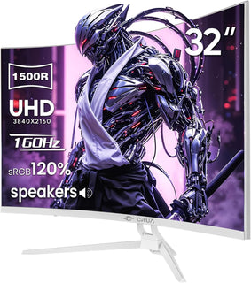 CRUA Monitor curvo para juegos 4K UHD 160Hz de 32 pulgadas, 1500R,...