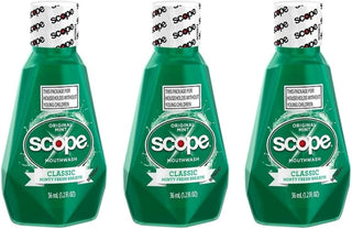 Scope Enjuague bucal Classic Original Mint 1.2 Oz Tamaño de viaje P...