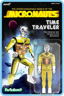 Super7 Reaction+ Micronauts Time Traveler (amarillo translúcido) -...