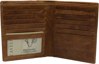 Swiss Marshall Cartera europea de piel de cordero con bloqueo RFID...
