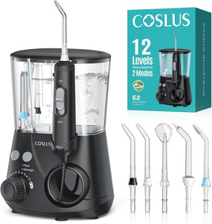 COSLUS Excelente irrigador dental para limpieza de dientes: 12 ajus...