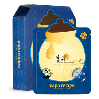 Papa Recipe Bombee Pepta Honey - Máscara de hoja de 10 hojas, amiga...