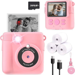 ESOXOFFORE Cámara de impresión instantánea para niños, regalos de c...