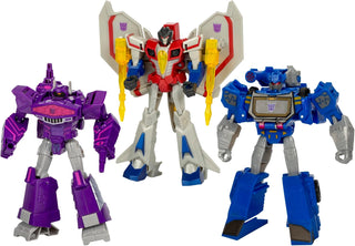 Transformers Decepticon Commander - Paquete de 3 figuras de acción...