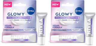 NIVEA Glowy Lips, bálsamo labial vegano con ácido hialurónico, vita...