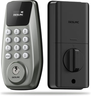 DESLOC Cerradura de puerta de entrada sin llave C100 con pantalla v...