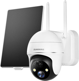 ZUMIMALL Cámaras de seguridad solares inalámbricas para exteriores,...