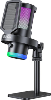BOYA Micrófono USB para juegos, 192 kHz\/24 bits, supercardioide +...