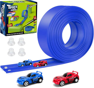 KETIEE Flex Tracks de 16 pies para niños: pista de rampa de carrera...