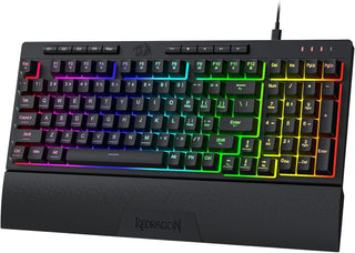 Redragon K515 Shiva - Teclado con cable para juegos RGB de membrana...