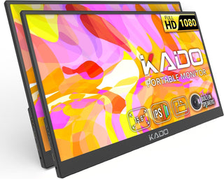 Kado Paquete de 2 monitores portátiles FHD de 15.6 pulgadas 1080p,...