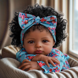 BABESIDE Muñecas realistas de bebé recién nacidas para niñas negras...