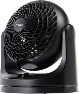 IRIS USA WOOZOO Ventilador de escritorio mediano, oscilante, inclin...