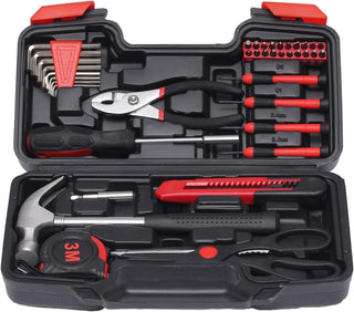 Kit de herramientas para el hogar de 39 piezas, juego de herramient...