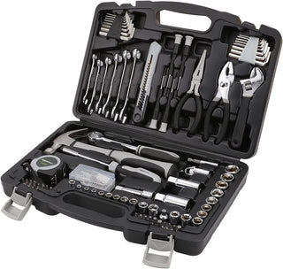 AmazonBasics Caja de herramientas de uso general para el hogar, 131...