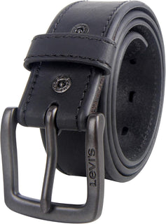 Levi's Cinturón de cuero casual para hombre, correa clásica par...