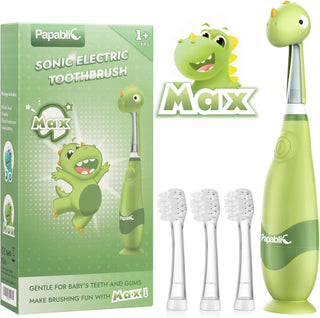 Papablic Cepillo de Dientes Eléctrico Sónico para Niños Pequeños de...