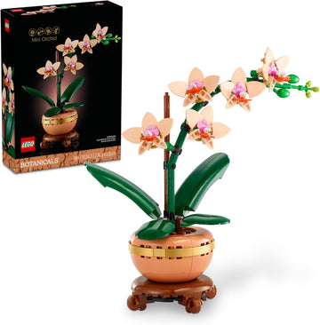 LEGO Botanicals - Juego de construcción de orquídeas pequeñas, artificial, orquídea falsa para decoración del hogar, adultos a partir de 18 años, regalo para graduación, decoración de plantas de