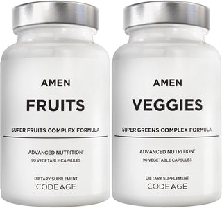 Amen Paquete de vitaminas Fruits + Veggies, cápsulas multivitamínic...