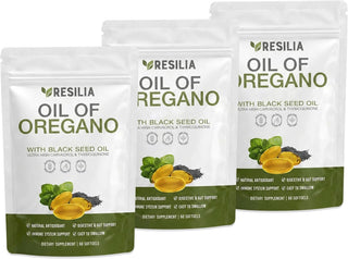Resilia Oil Of Oregano Cápsulas blandas con aceite de semilla negra...