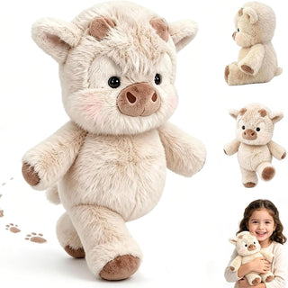 Peluche de vaca corriendo, lindo juguete de peluche de vaca de las...