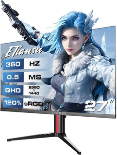ETiansu Monitor de juegos de 27 pulgadas 360Hz, 2K QHD (2560x1440)...