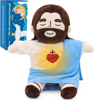 Yelakey Peluche de Jesús que respira, muñeca de peluche de Jesús co...