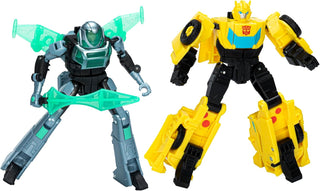 Transformers EarthSpark Cyber-Combiner Bumblebee and Malto Robot Fi...