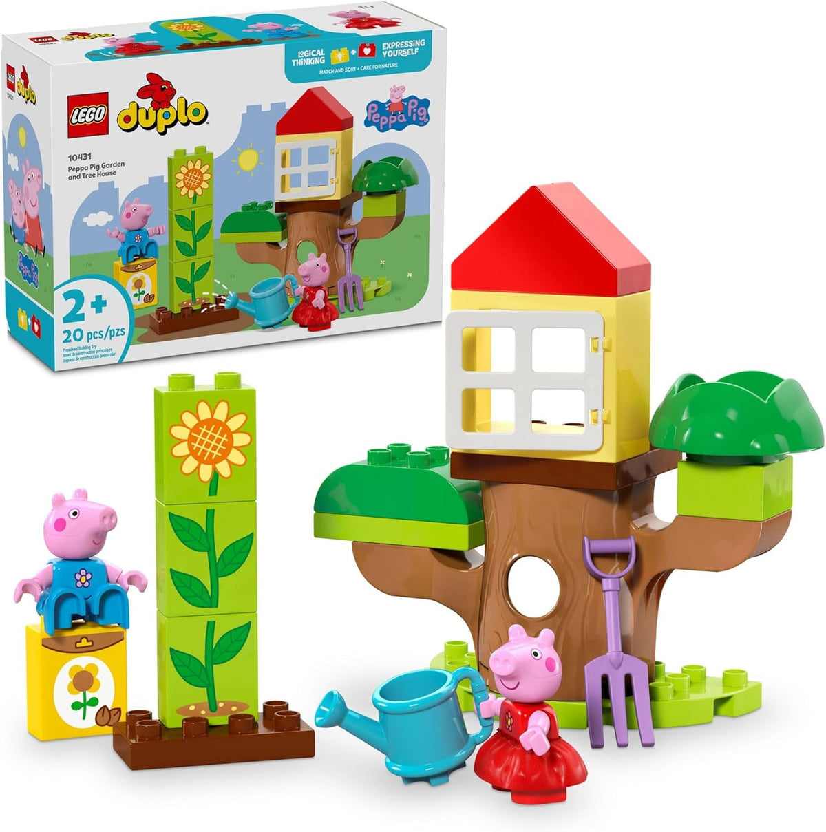 LEGO DUPLO Peppa Pig Garden and Tree House Juguete para Niños Peque...