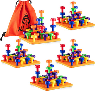 Shappy - Tableros Montessori apilables para niños pequeños, color n...