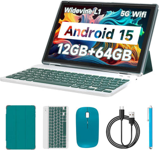Tablet con teclado, 2026 últimas tabletas 2 en 1 de 10.1 pulgadas,...