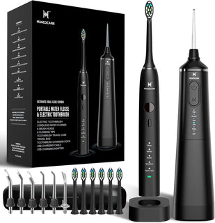 Kit de Cuidado Dental Pro Mejorado: Hilo Dental de Agua de 5 Modos...